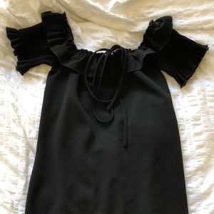 Off-the-shoulder Black Dress